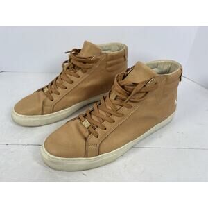 True Religion Hex V1 HIGH TOP Tan Sz 10.5 Leather Sneakers Shoes Mens